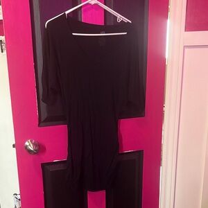 Black V-Neck Dress